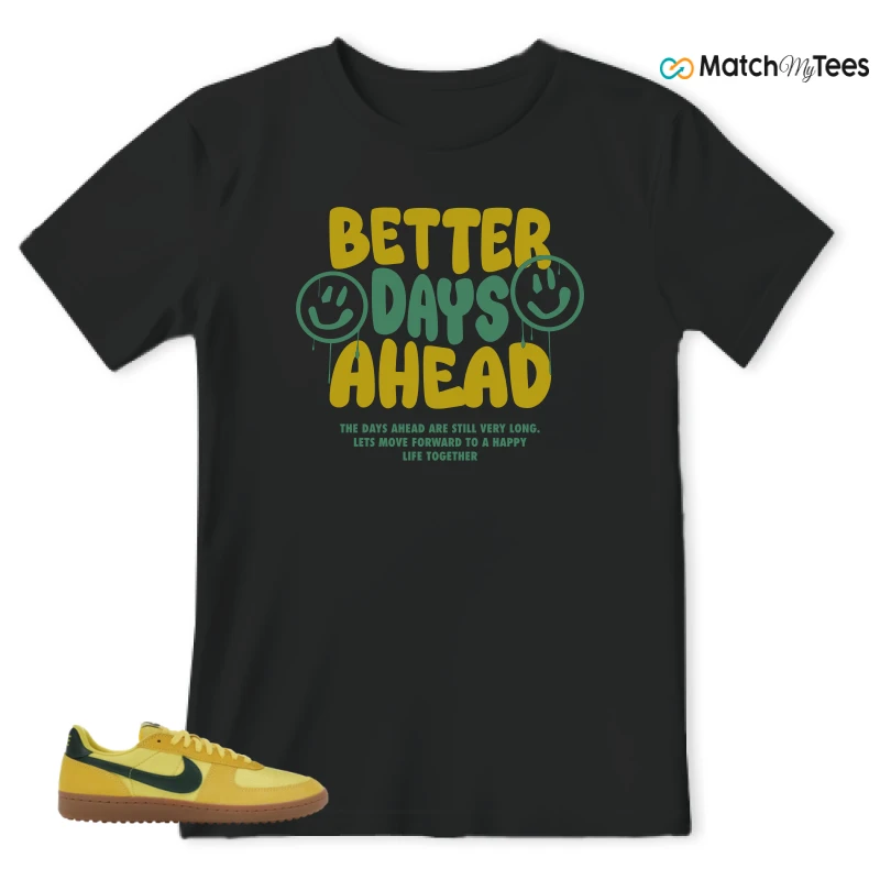 NIKE FIELD GENERAL 82 CHROME YELLOW FIR SNEAKER Matching Tees t-shirt