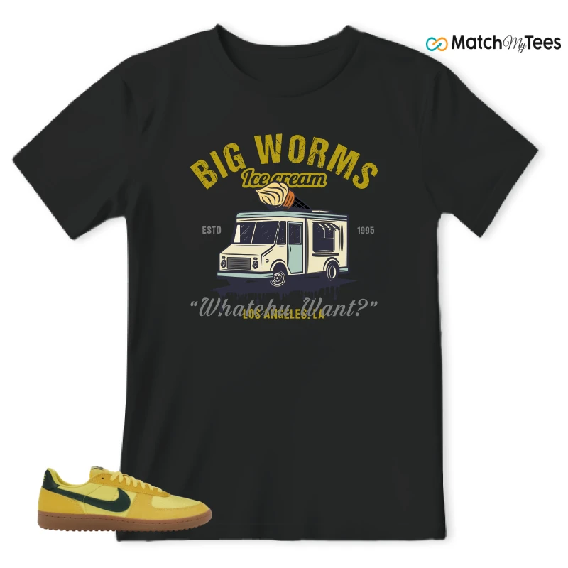 NIKE FIELD GENERAL 82 CHROME YELLOW FIR SNEAKER Matching Tees t-shirt