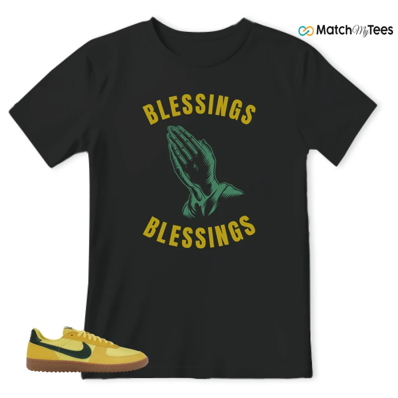NIKE FIELD GENERAL 82 CHROME YELLOW FIR SNEAKER Matching Tees t-shirt