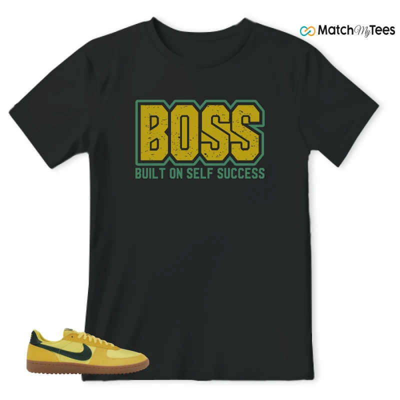 NIKE FIELD GENERAL 82 CHROME YELLOW FIR SNEAKER Matching Tees t-shirt