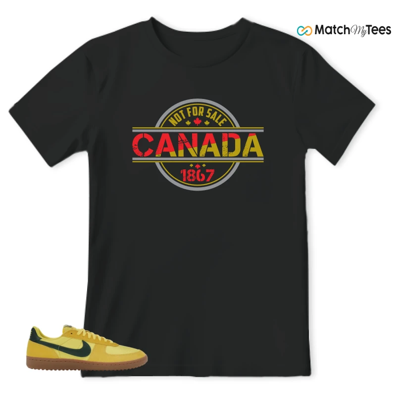 NIKE FIELD GENERAL 82 CHROME YELLOW FIR SNEAKER Matching Tees t-shirt