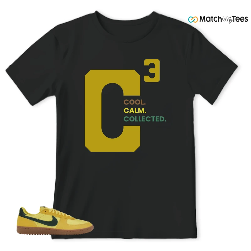 NIKE FIELD GENERAL 82 CHROME YELLOW FIR SNEAKER Matching Tees t-shirt
