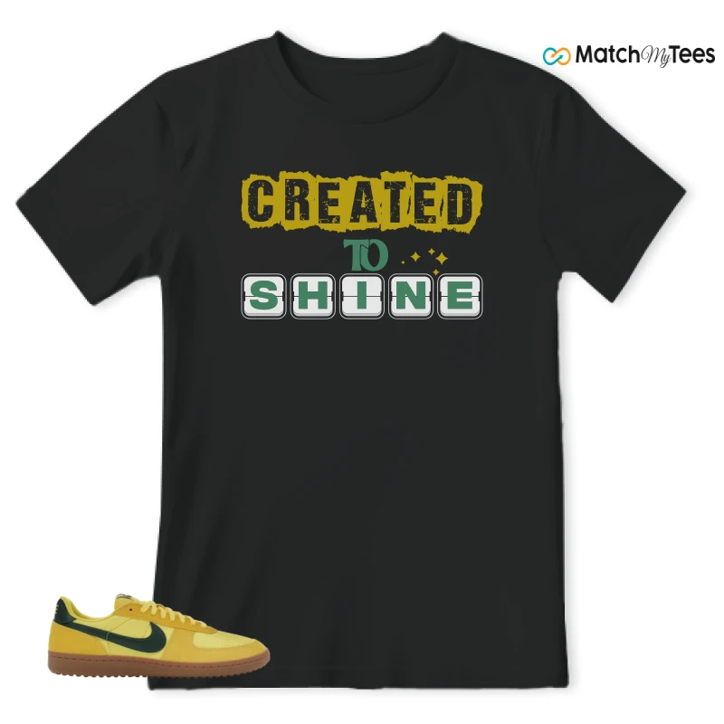 NIKE FIELD GENERAL 82 CHROME YELLOW FIR SNEAKER Matching Tees t-shirt