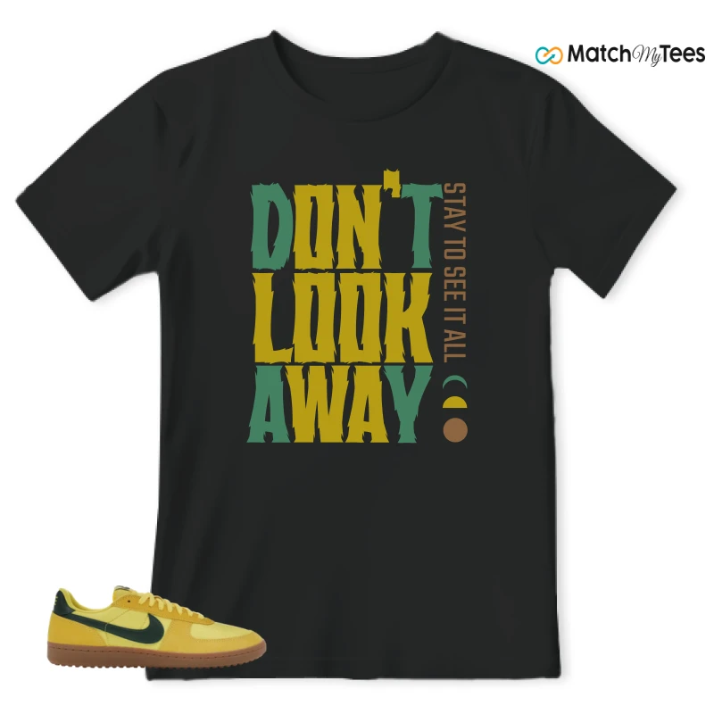 NIKE FIELD GENERAL 82 CHROME YELLOW FIR SNEAKER Matching Tees t-shirt