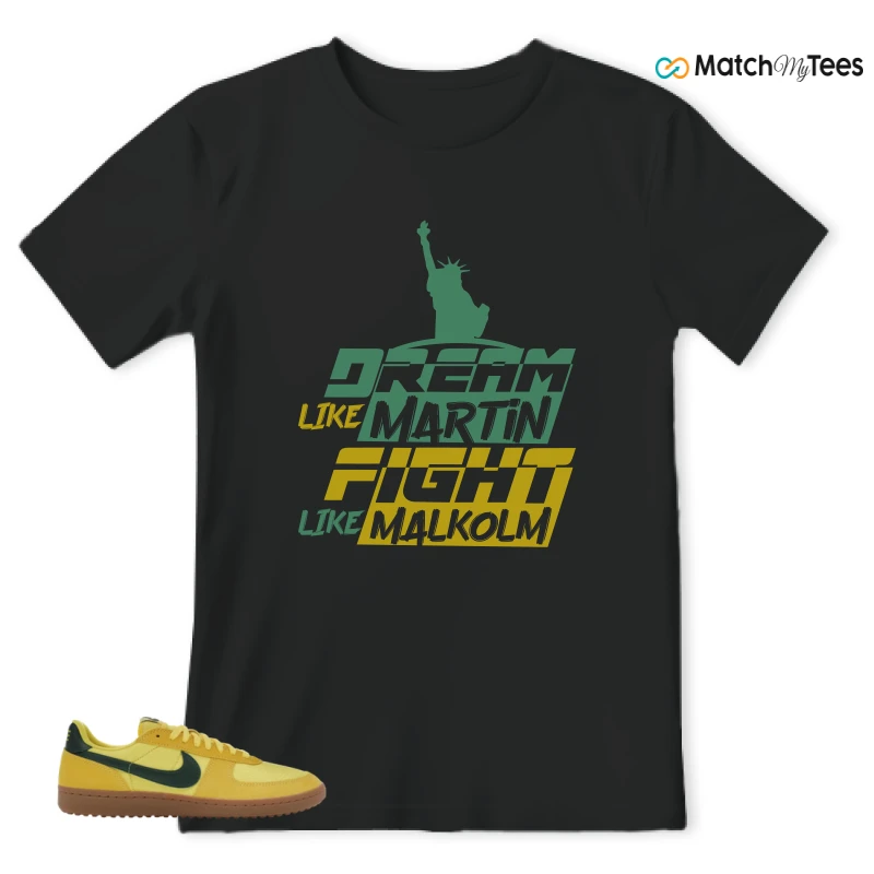 NIKE FIELD GENERAL 82 CHROME YELLOW FIR SNEAKER Matching Tees t-shirt