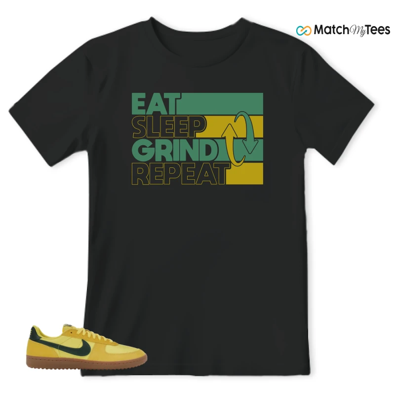 NIKE FIELD GENERAL 82 CHROME YELLOW FIR SNEAKER Matching Tees t-shirt