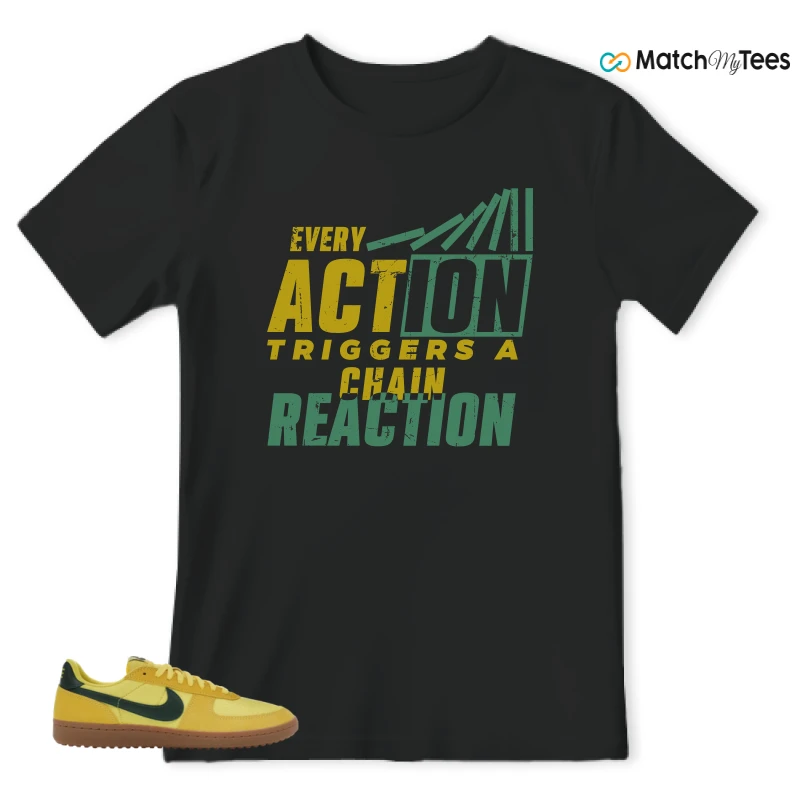 NIKE FIELD GENERAL 82 CHROME YELLOW FIR SNEAKER Matching Tees t-shirt