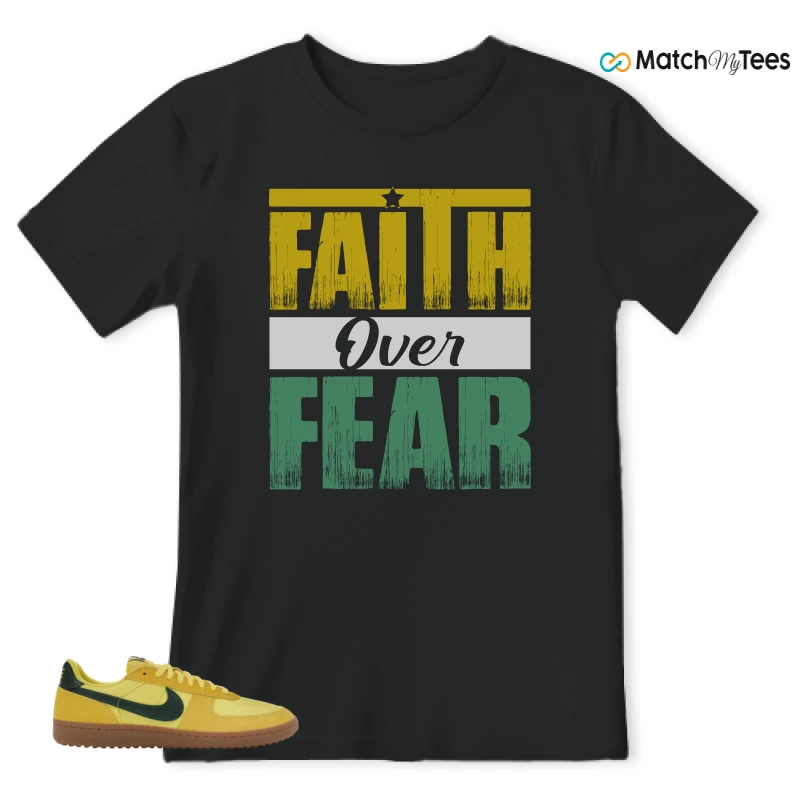 NIKE FIELD GENERAL 82 CHROME YELLOW FIR SNEAKER Matching Tees t-shirt