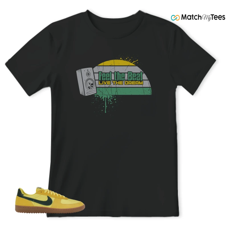 NIKE FIELD GENERAL 82 CHROME YELLOW FIR SNEAKER Matching Tees t-shirt
