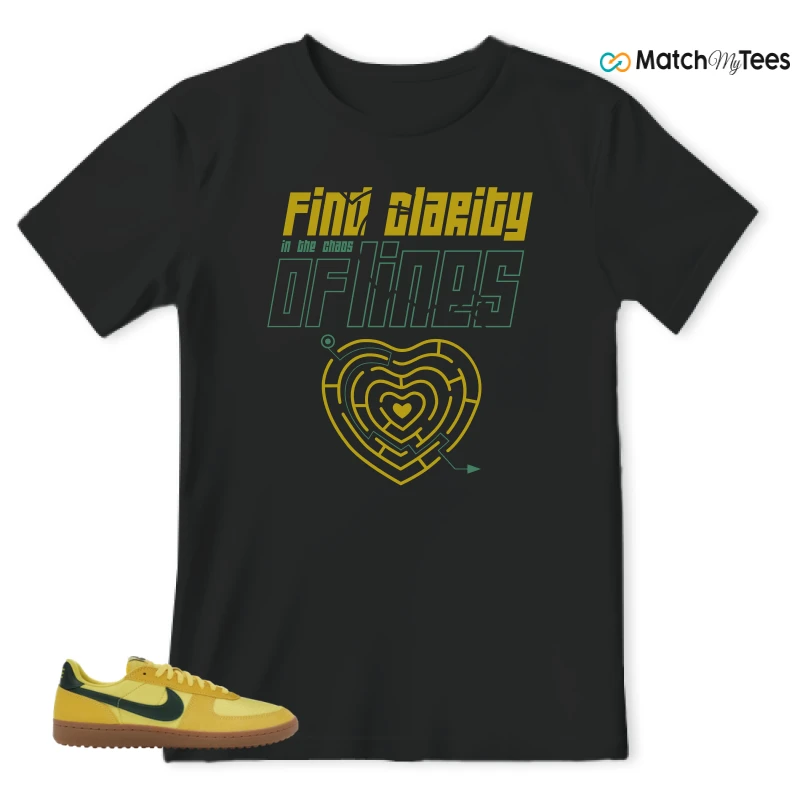 NIKE FIELD GENERAL 82 CHROME YELLOW FIR SNEAKER Matching Tees t-shirt