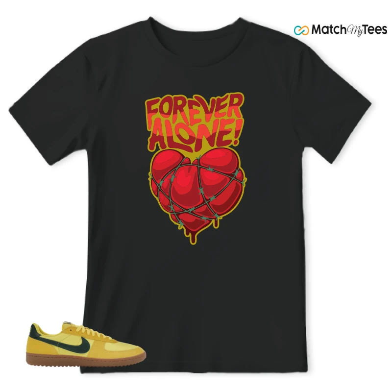 NIKE FIELD GENERAL 82 CHROME YELLOW FIR SNEAKER Matching Tees t-shirt