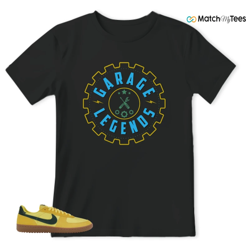 NIKE FIELD GENERAL 82 CHROME YELLOW FIR SNEAKER Matching Tees t-shirt