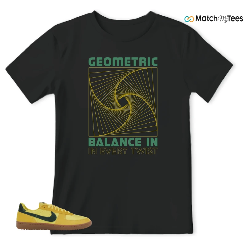 NIKE FIELD GENERAL 82 CHROME YELLOW FIR SNEAKER Matching Tees t-shirt