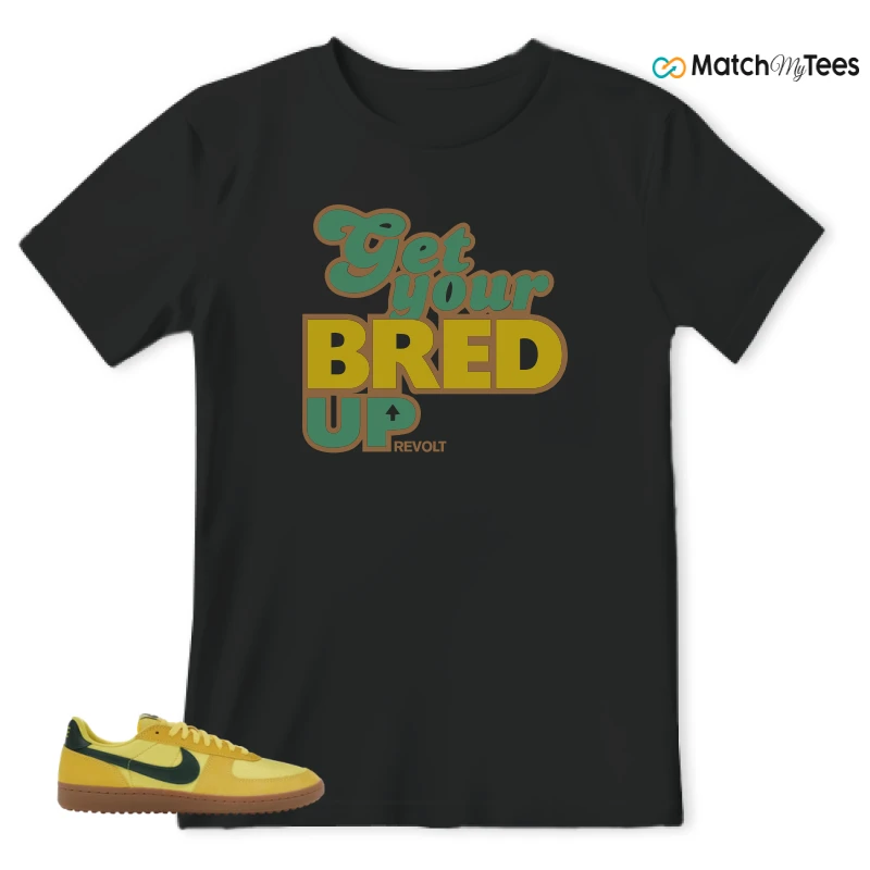 NIKE FIELD GENERAL 82 CHROME YELLOW FIR SNEAKER Matching Tees t-shirt