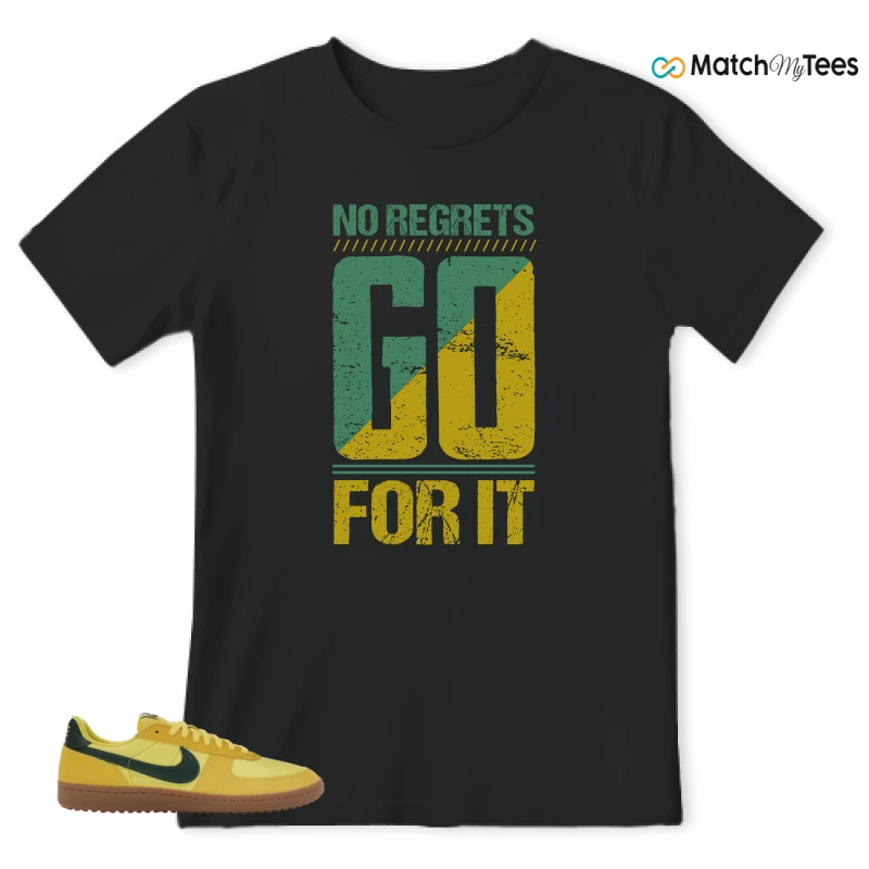 NIKE FIELD GENERAL 82 CHROME YELLOW FIR SNEAKER Matching Tees t-shirt