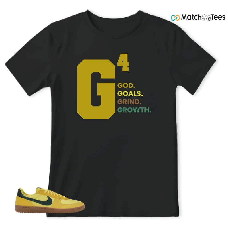 NIKE FIELD GENERAL 82 CHROME YELLOW FIR SNEAKER Matching Tees t-shirt