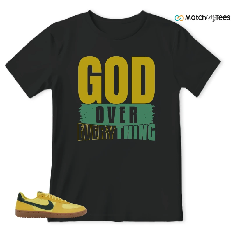 NIKE FIELD GENERAL 82 CHROME YELLOW FIR SNEAKER Matching Tees t-shirt