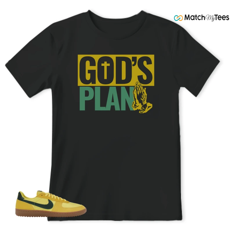 NIKE FIELD GENERAL 82 CHROME YELLOW FIR SNEAKER Matching Tees t-shirt