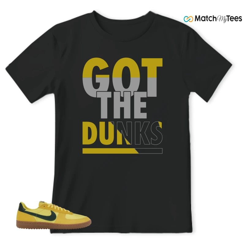 NIKE FIELD GENERAL 82 CHROME YELLOW FIR SNEAKER Matching Tees t-shirt