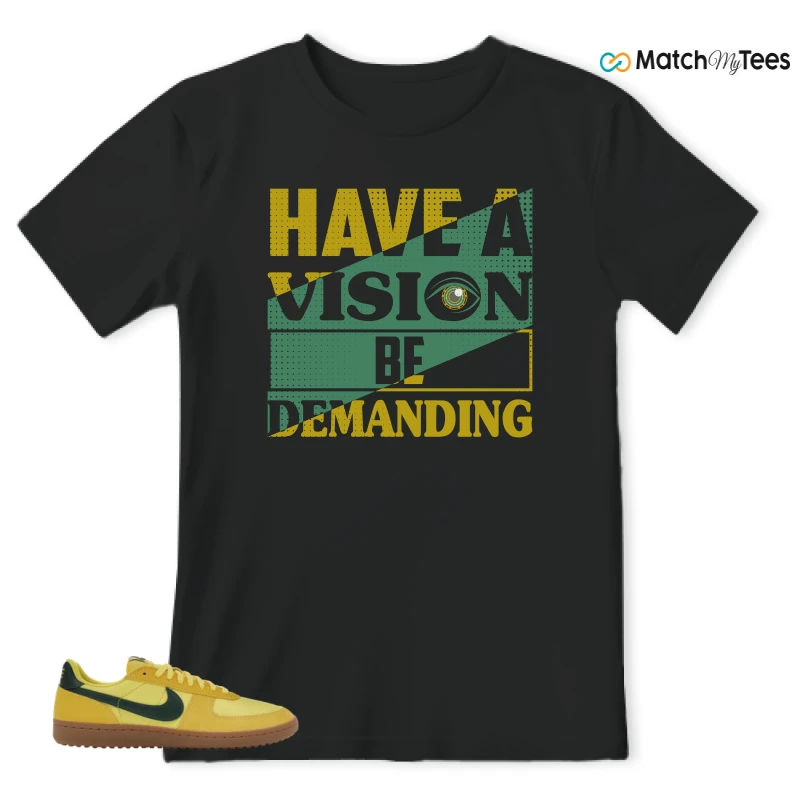 NIKE FIELD GENERAL 82 CHROME YELLOW FIR SNEAKER Matching Tees t-shirt