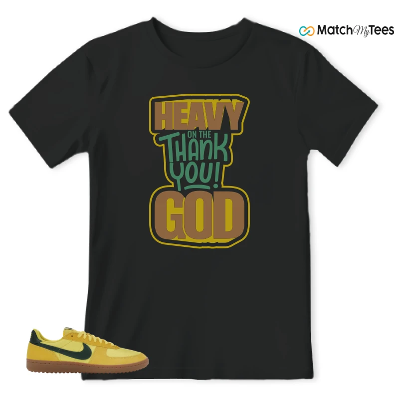 NIKE FIELD GENERAL 82 CHROME YELLOW FIR SNEAKER Matching Tees t-shirt
