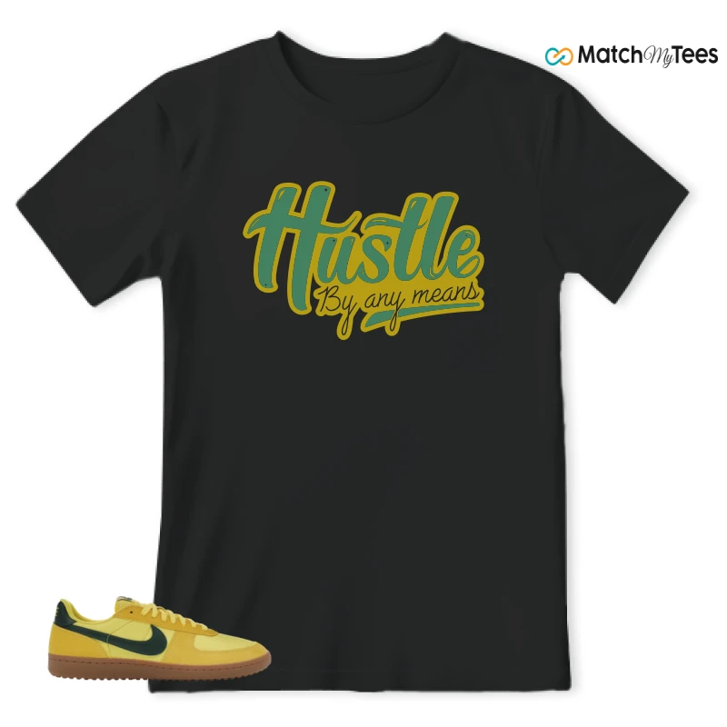 NIKE FIELD GENERAL 82 CHROME YELLOW FIR SNEAKER Matching Tees t-shirt