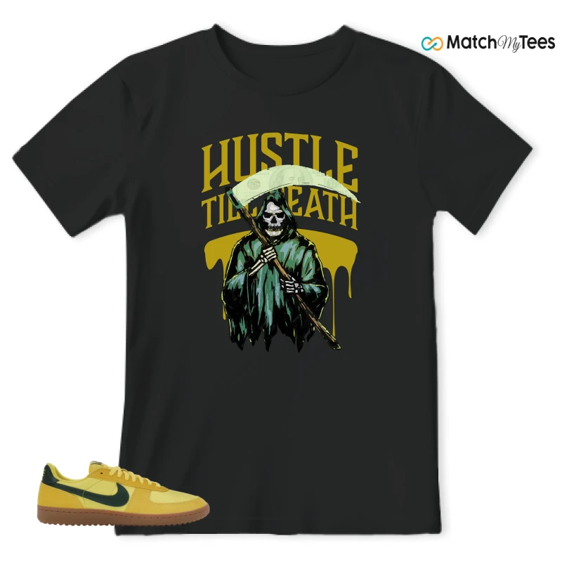 NIKE FIELD GENERAL 82 CHROME YELLOW FIR SNEAKER Matching Tees t-shirt