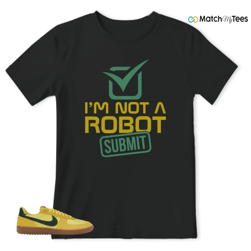 NIKE FIELD GENERAL 82 CHROME YELLOW FIR SNEAKER Matching Tees t-shirt
