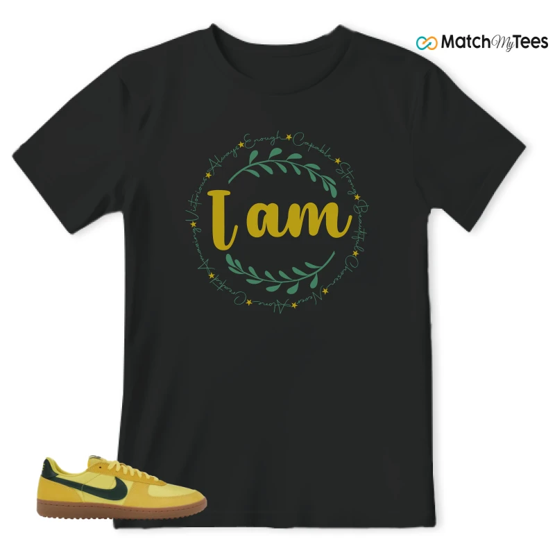 NIKE FIELD GENERAL 82 CHROME YELLOW FIR SNEAKER Matching Tees t-shirt