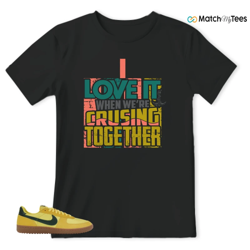 NIKE FIELD GENERAL 82 CHROME YELLOW FIR SNEAKER Matching Tees t-shirt