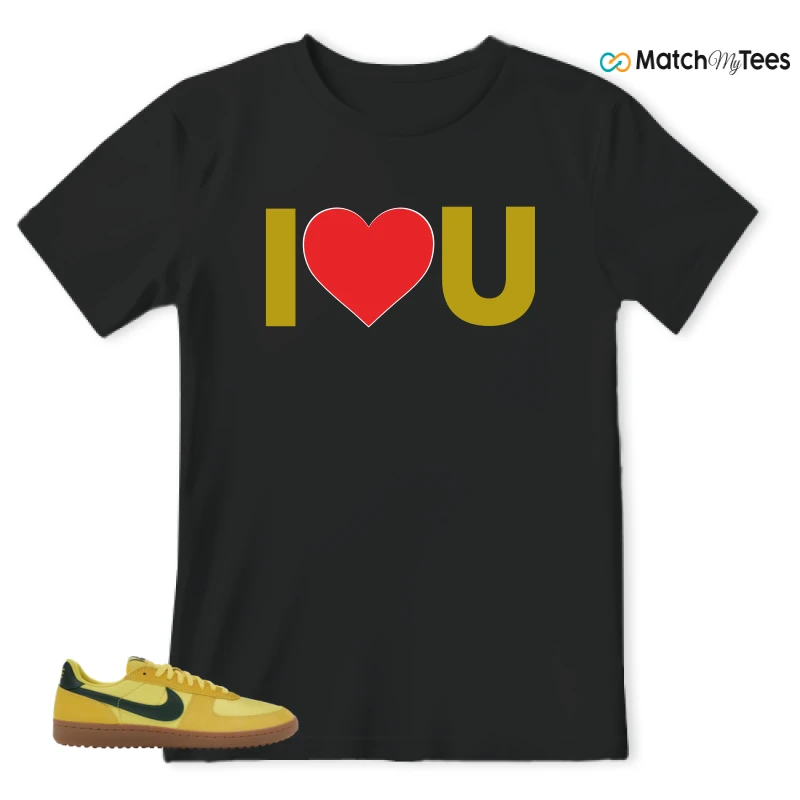 NIKE FIELD GENERAL 82 CHROME YELLOW FIR SNEAKER Matching Tees t-shirt