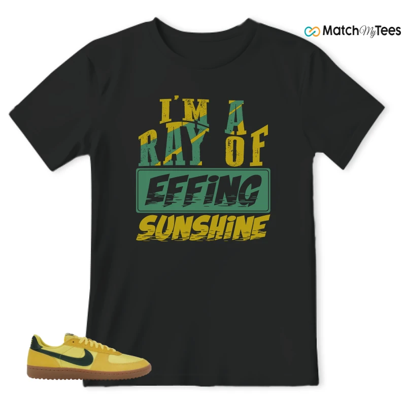 NIKE FIELD GENERAL 82 CHROME YELLOW FIR SNEAKER Matching Tees t-shirt