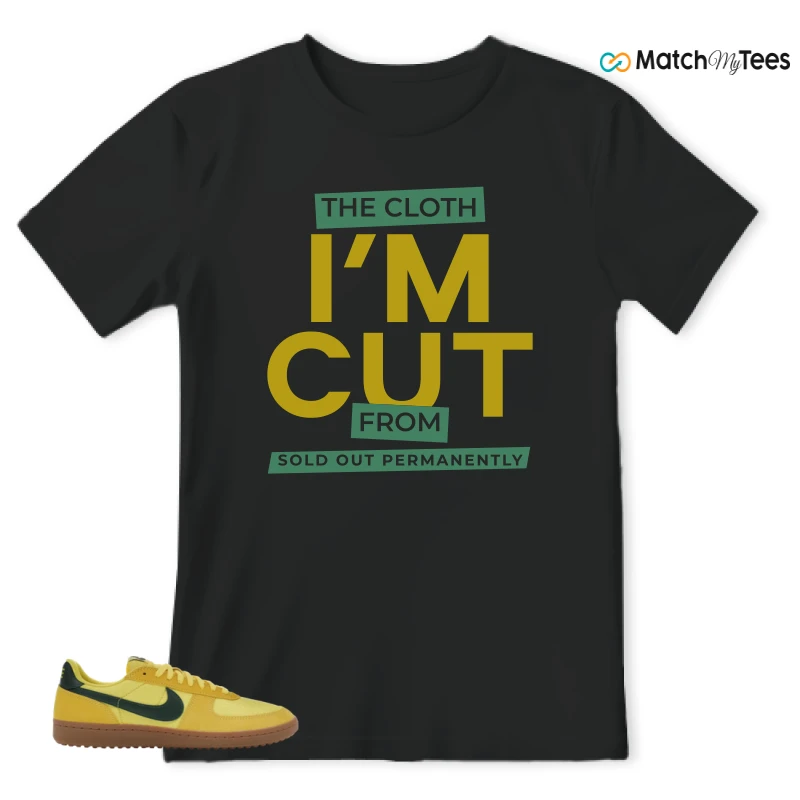 NIKE FIELD GENERAL 82 CHROME YELLOW FIR SNEAKER Matching Tees t-shirt