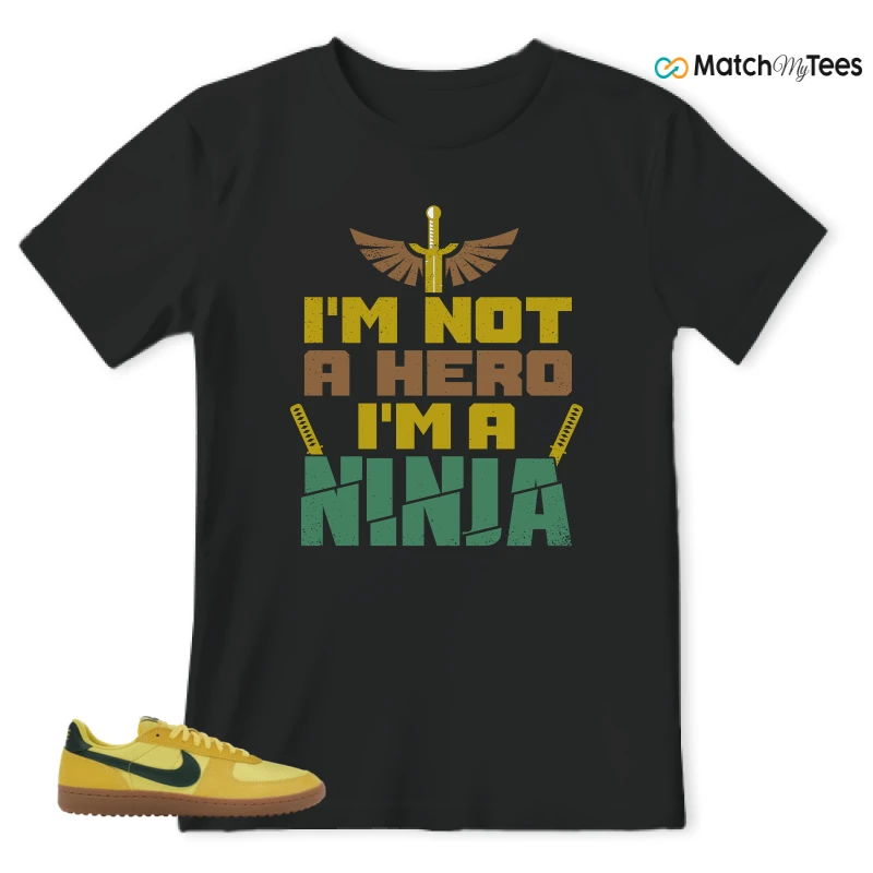 NIKE FIELD GENERAL 82 CHROME YELLOW FIR SNEAKER Matching Tees t-shirt