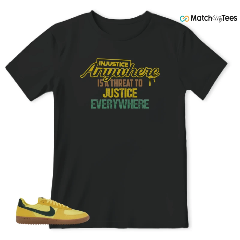 NIKE FIELD GENERAL 82 CHROME YELLOW FIR SNEAKER Matching Tees t-shirt
