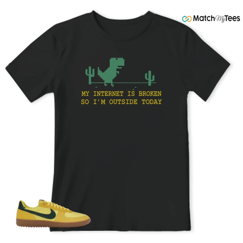 NIKE FIELD GENERAL 82 CHROME YELLOW FIR SNEAKER Matching Tees t-shirt