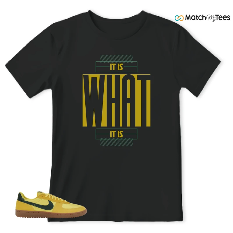 NIKE FIELD GENERAL 82 CHROME YELLOW FIR SNEAKER Matching Tees t-shirt