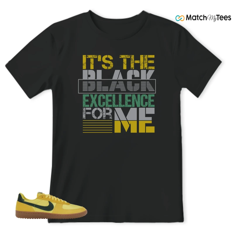 NIKE FIELD GENERAL 82 CHROME YELLOW FIR SNEAKER Matching Tees t-shirt