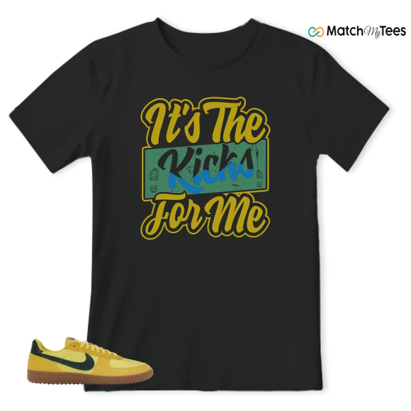 NIKE FIELD GENERAL 82 CHROME YELLOW FIR SNEAKER Matching Tees t-shirt
