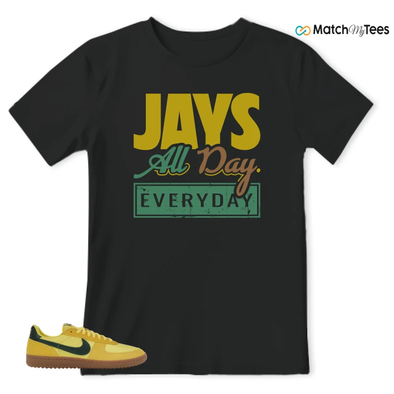 NIKE FIELD GENERAL 82 CHROME YELLOW FIR SNEAKER Matching Tees t-shirt