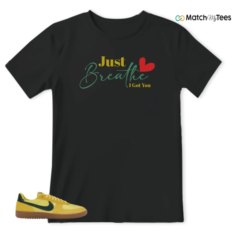 NIKE FIELD GENERAL 82 CHROME YELLOW FIR SNEAKER Matching Tees t-shirt