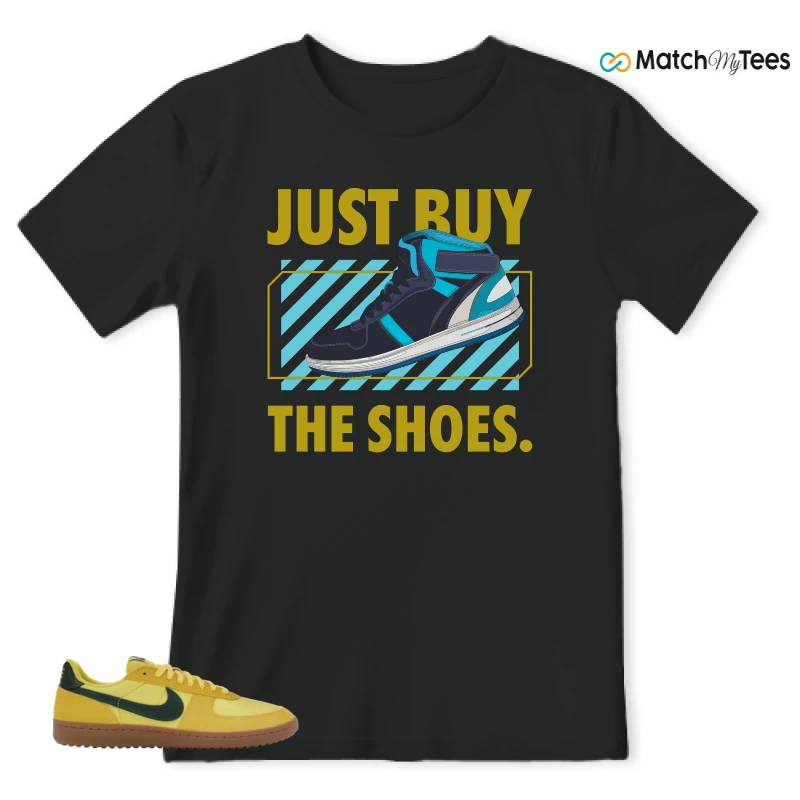 NIKE FIELD GENERAL 82 CHROME YELLOW FIR SNEAKER Matching Tees t-shirt