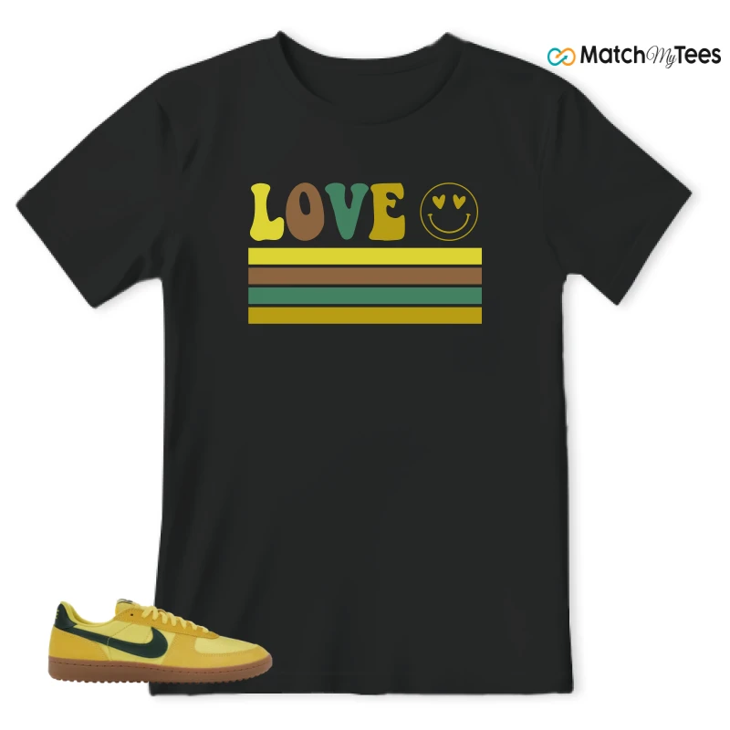 NIKE FIELD GENERAL 82 CHROME YELLOW FIR SNEAKER Matching Tees t-shirt