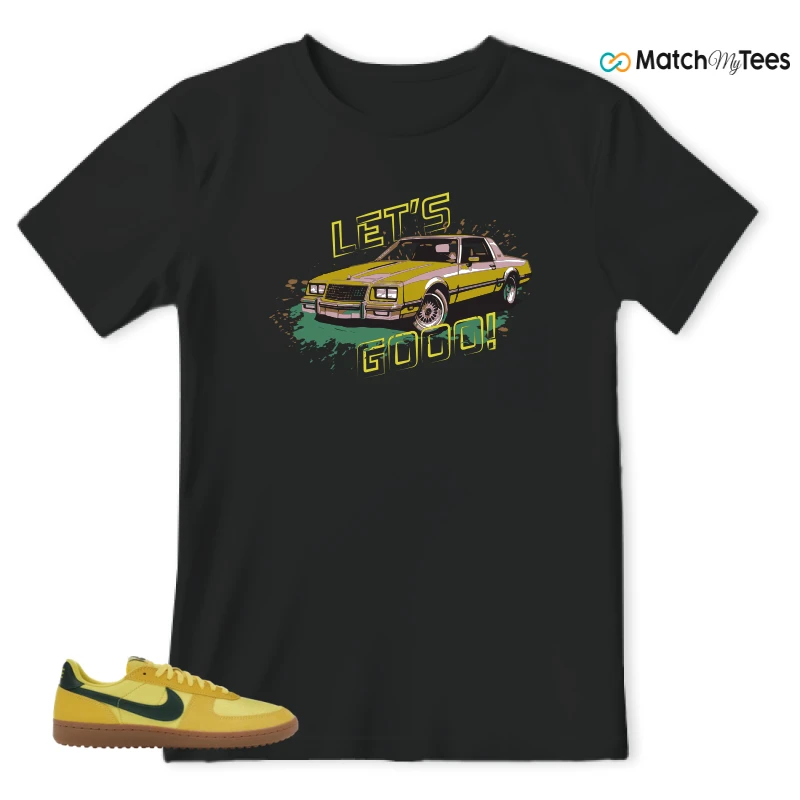 NIKE FIELD GENERAL 82 CHROME YELLOW FIR SNEAKER Matching Tees t-shirt