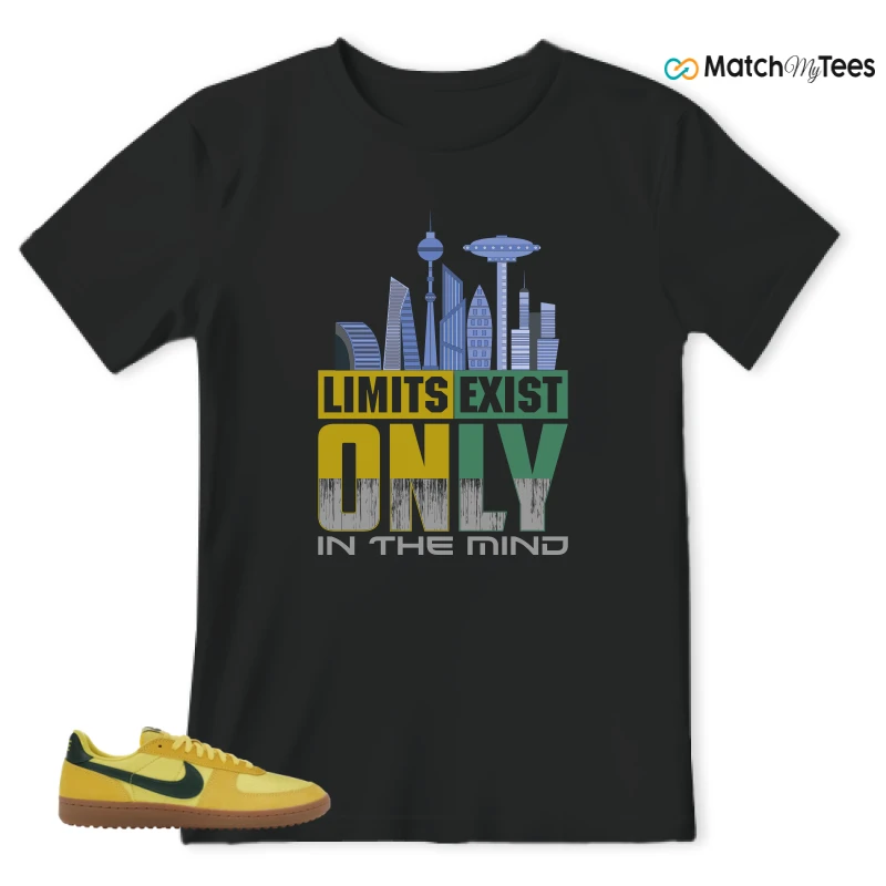 NIKE FIELD GENERAL 82 CHROME YELLOW FIR SNEAKER Matching Tees t-shirt