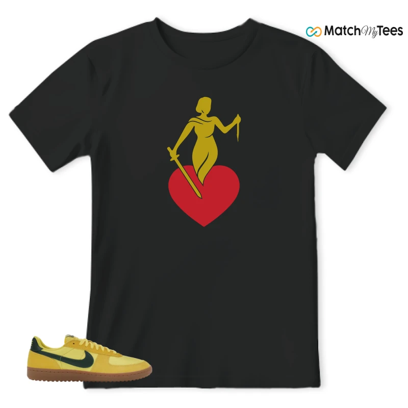 NIKE FIELD GENERAL 82 CHROME YELLOW FIR SNEAKER Matching Tees t-shirt