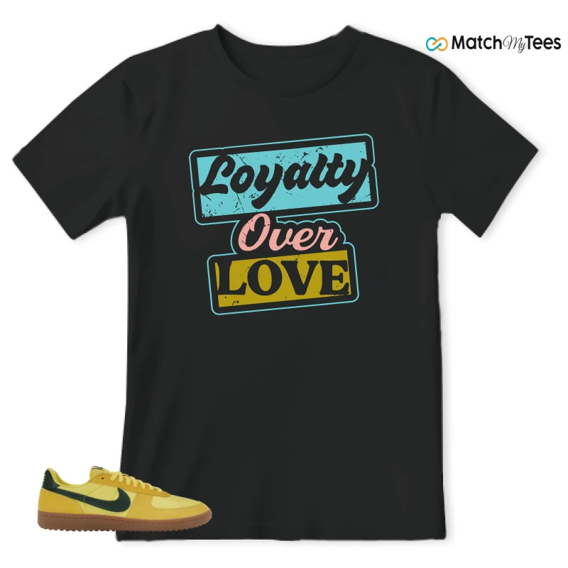 NIKE FIELD GENERAL 82 CHROME YELLOW FIR SNEAKER Matching Tees t-shirt