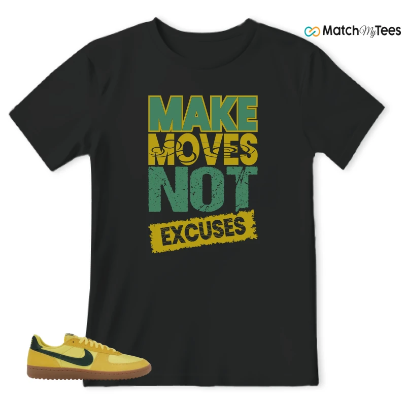 NIKE FIELD GENERAL 82 CHROME YELLOW FIR SNEAKER Matching Tees t-shirt