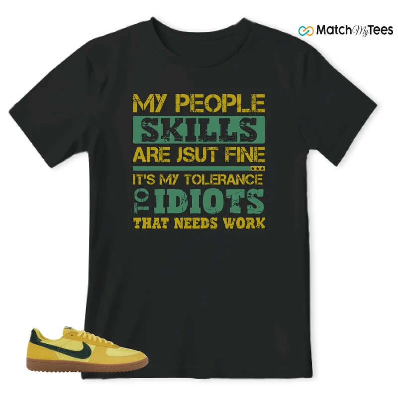 NIKE FIELD GENERAL 82 CHROME YELLOW FIR SNEAKER Matching Tees t-shirt