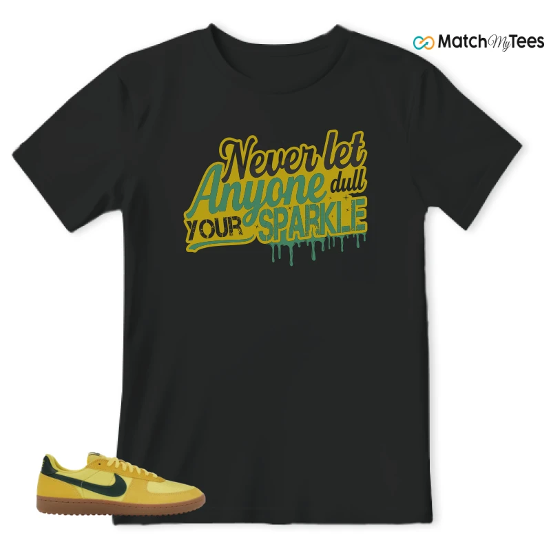 NIKE FIELD GENERAL 82 CHROME YELLOW FIR SNEAKER Matching Tees t-shirt